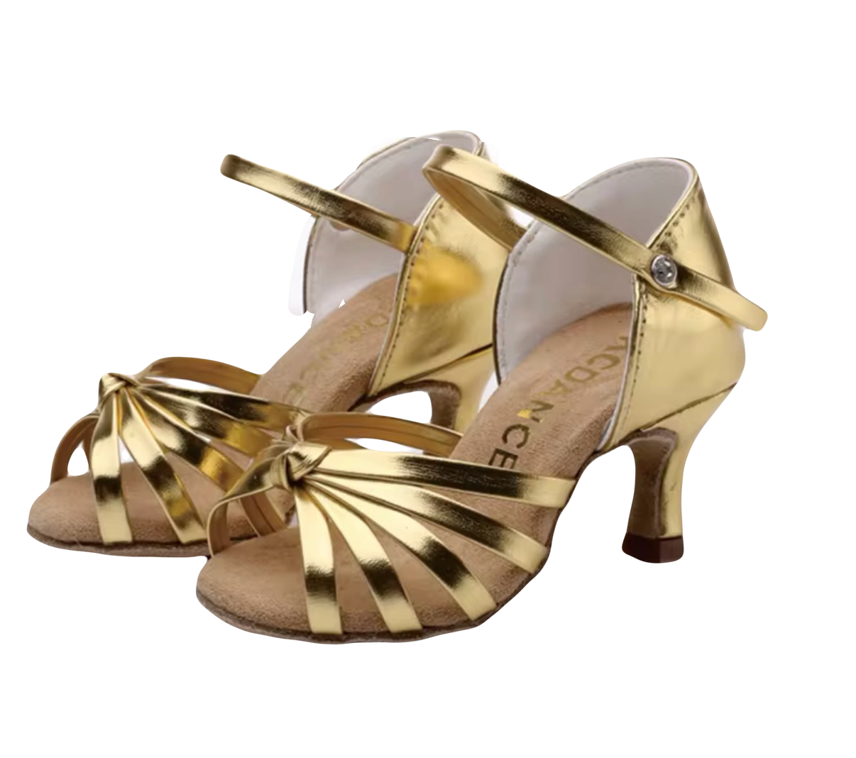 Gold toddler heels