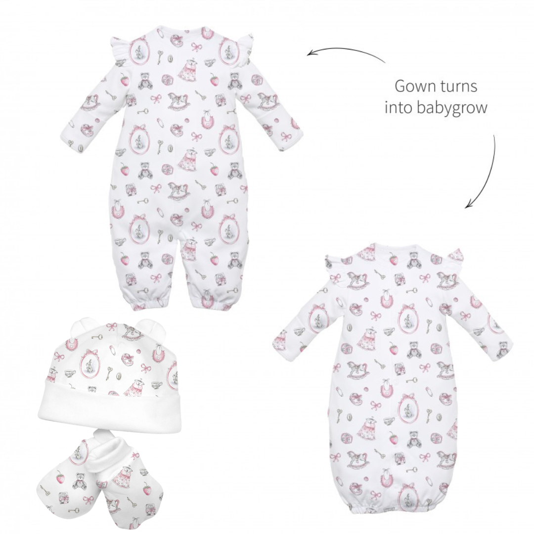 Delicate Pink Convertor Gown