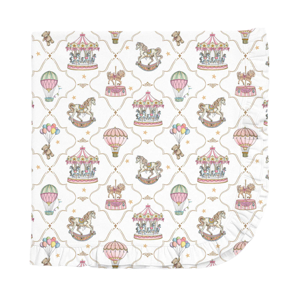 Coquette Pink Ruffled Blanket