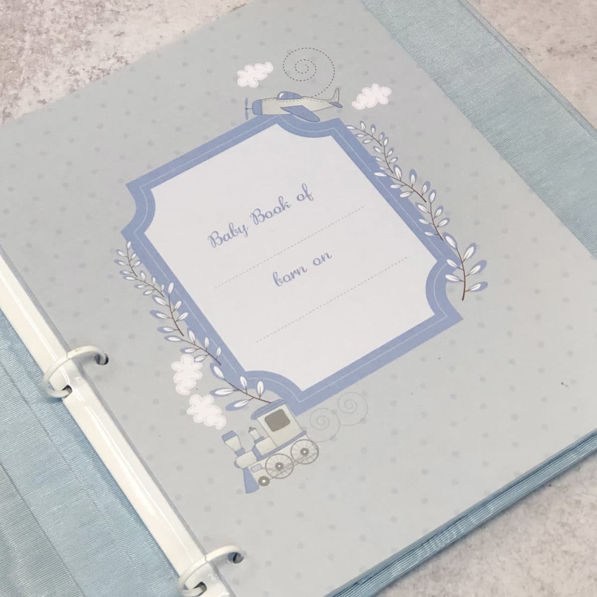 Memory Book in Moire Fabric with Swiss Batiste Knickers