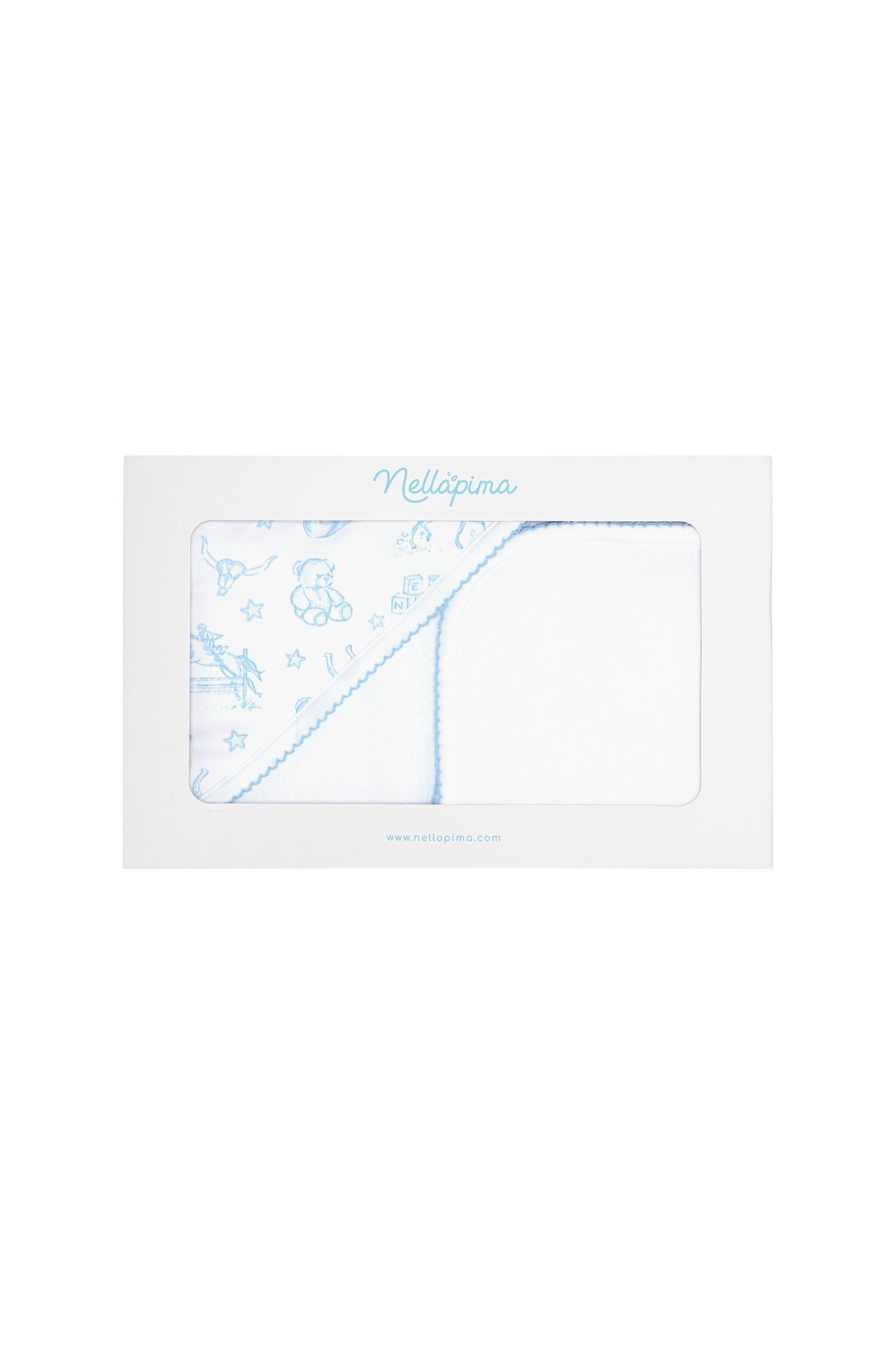 Blue Lone Star Toile Towel