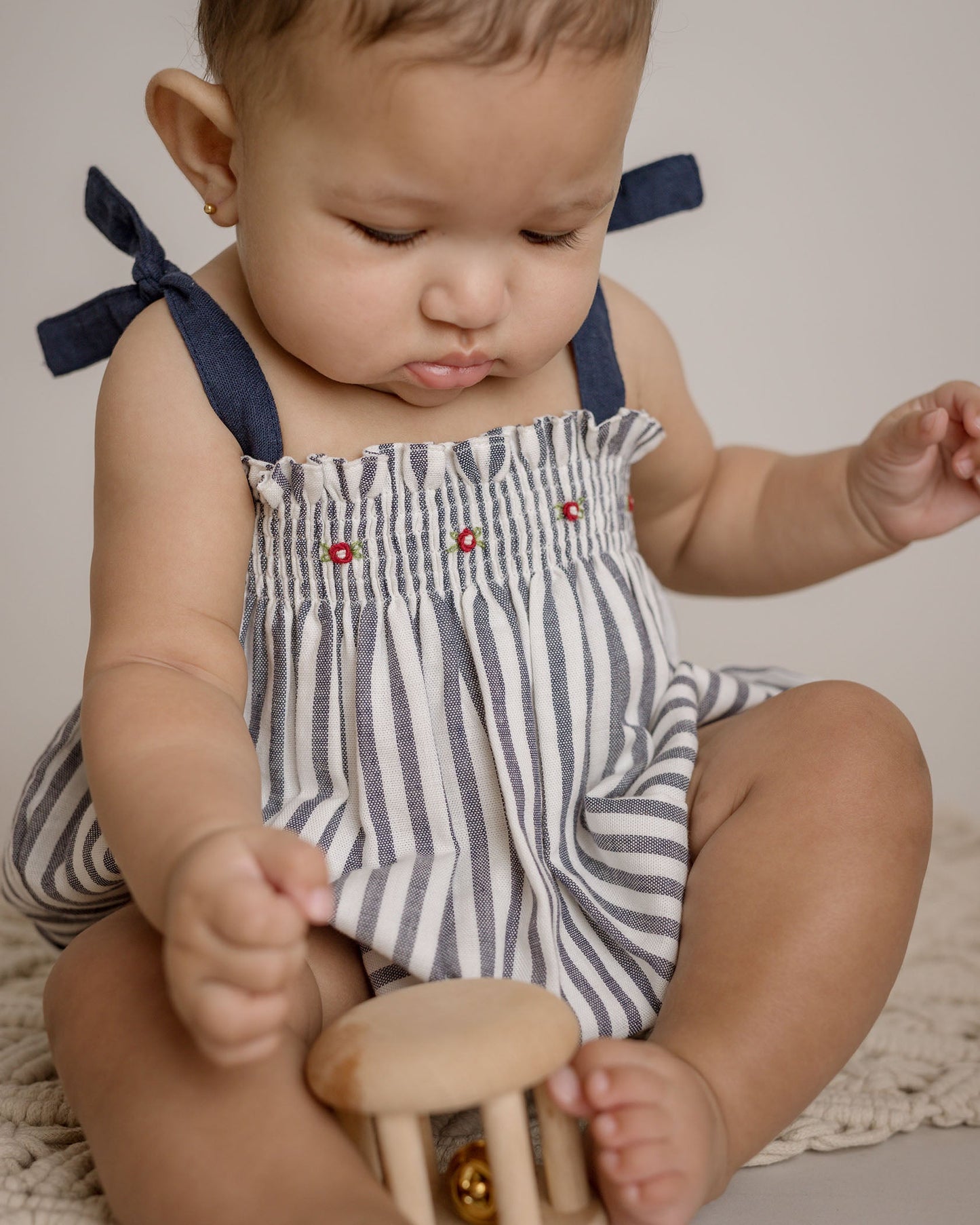 Carmen Linen Bubble Romper