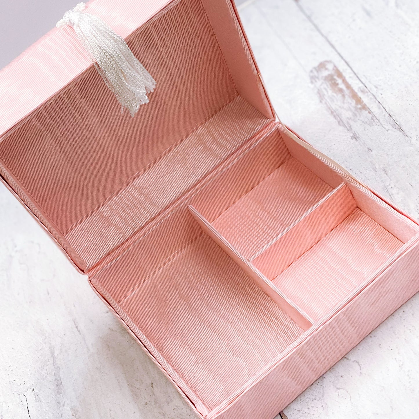 Jewelry Box in Moire Fabric