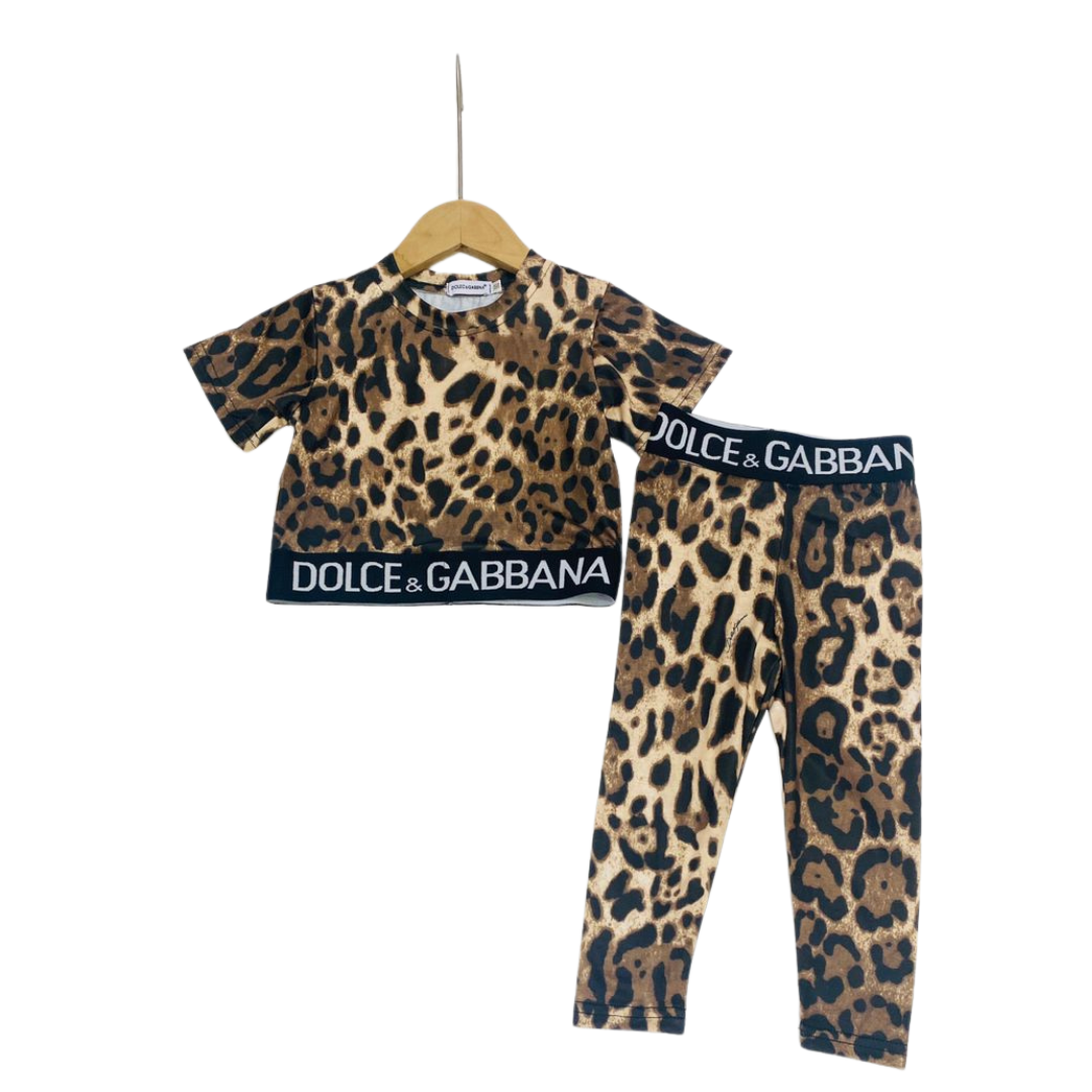 Girls Leopard Set