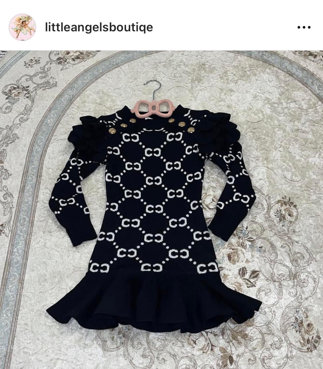 Frill Sleeve GG Dress