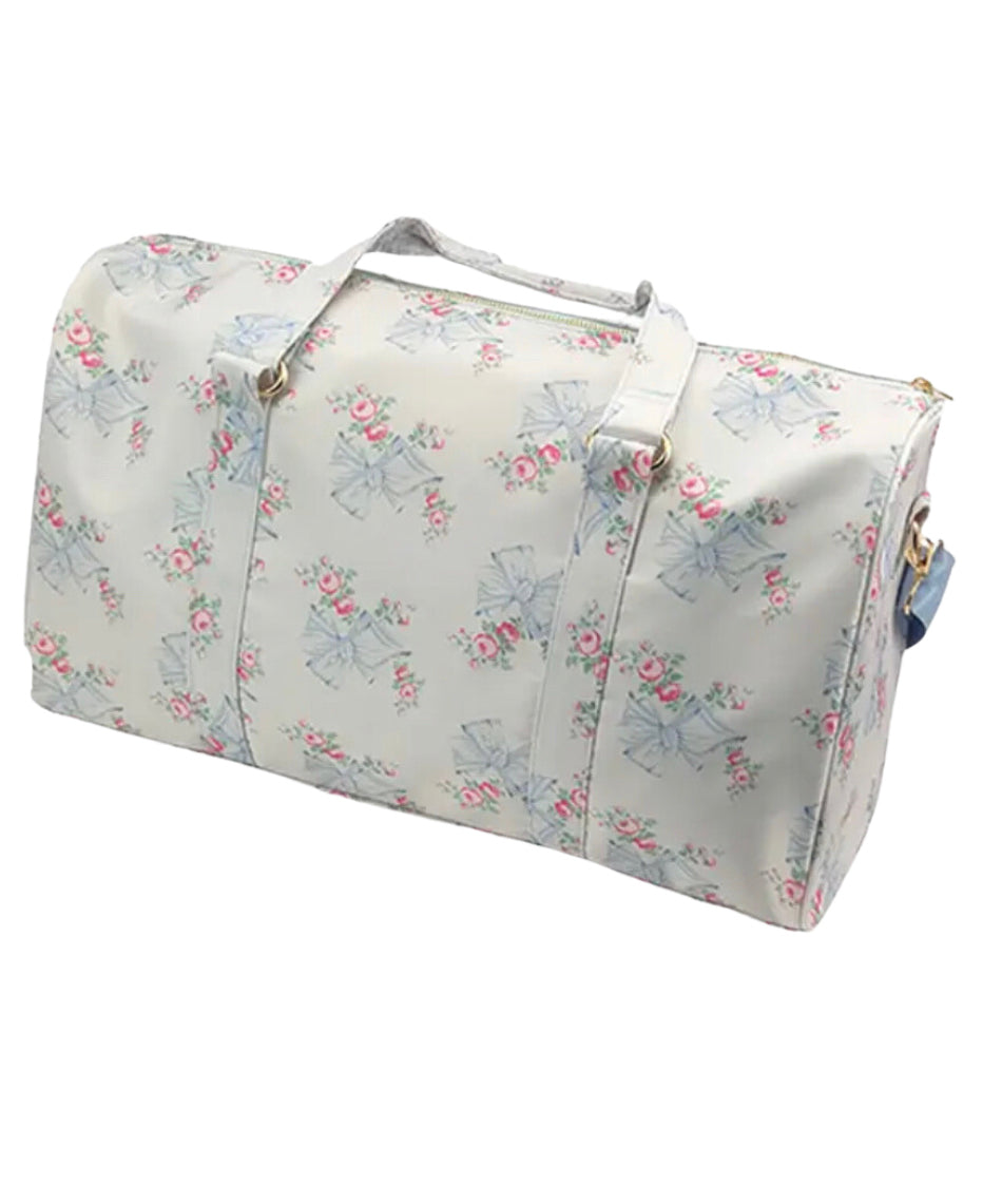 Shabby Bow Duffle Blue