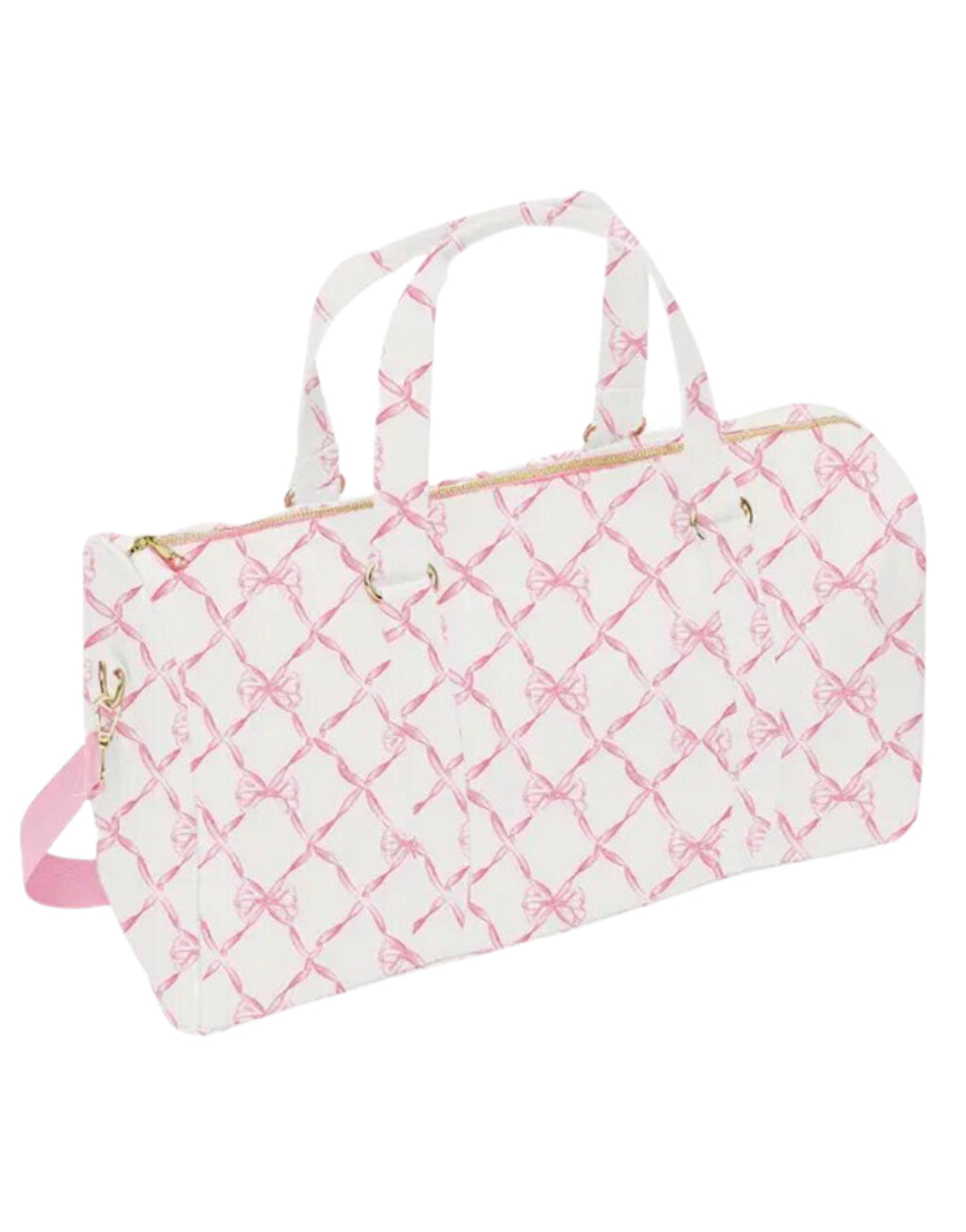 Pink Bow Trellis Duffle