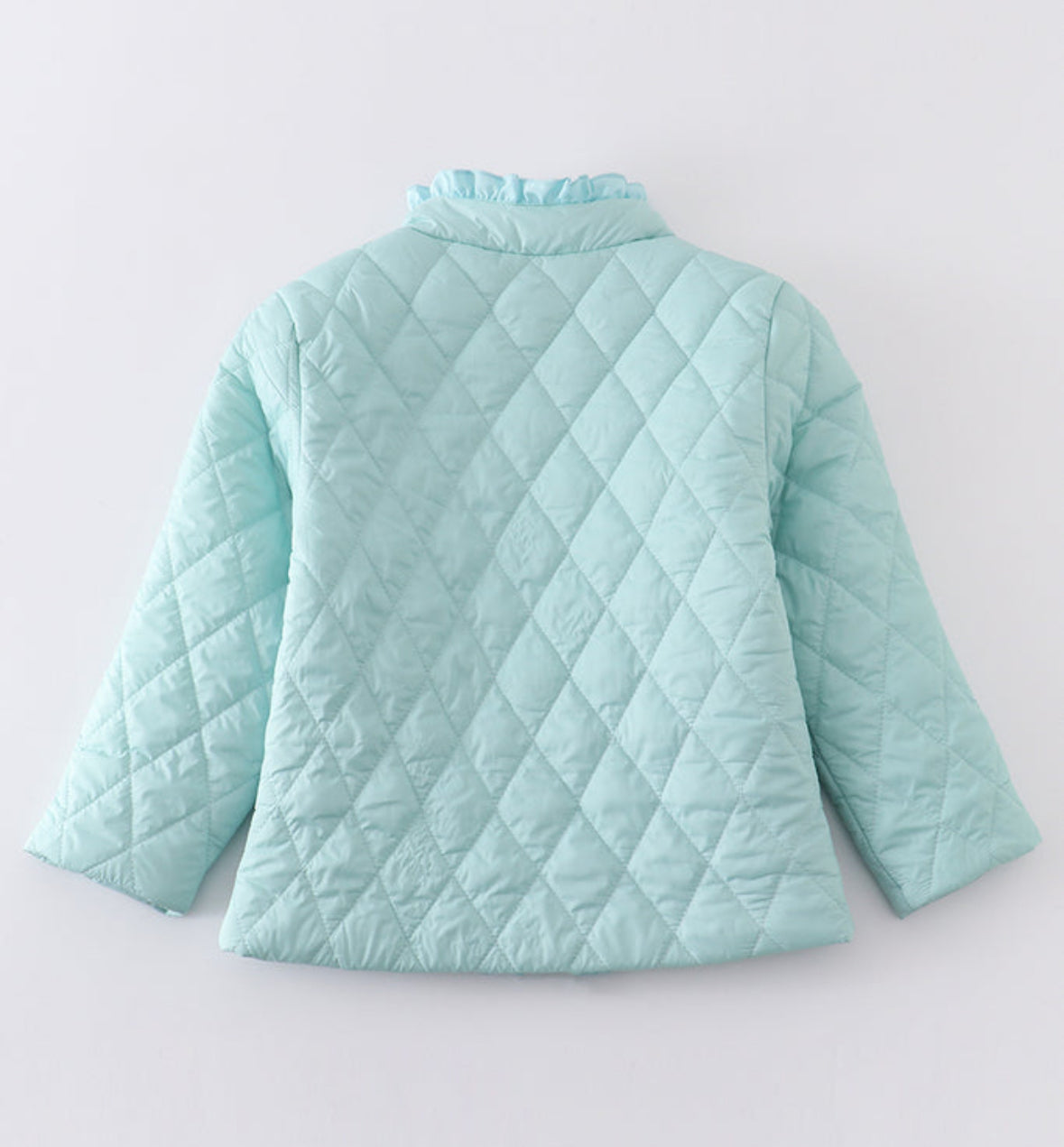 Girls Ruffle Trim Coat
