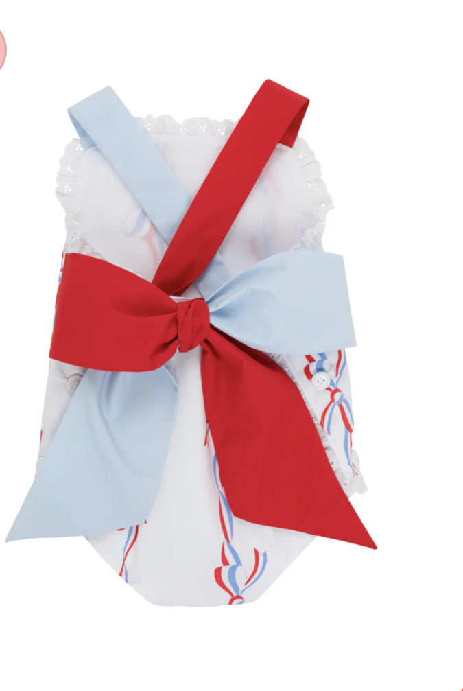 Red White & Blue Infant Romper