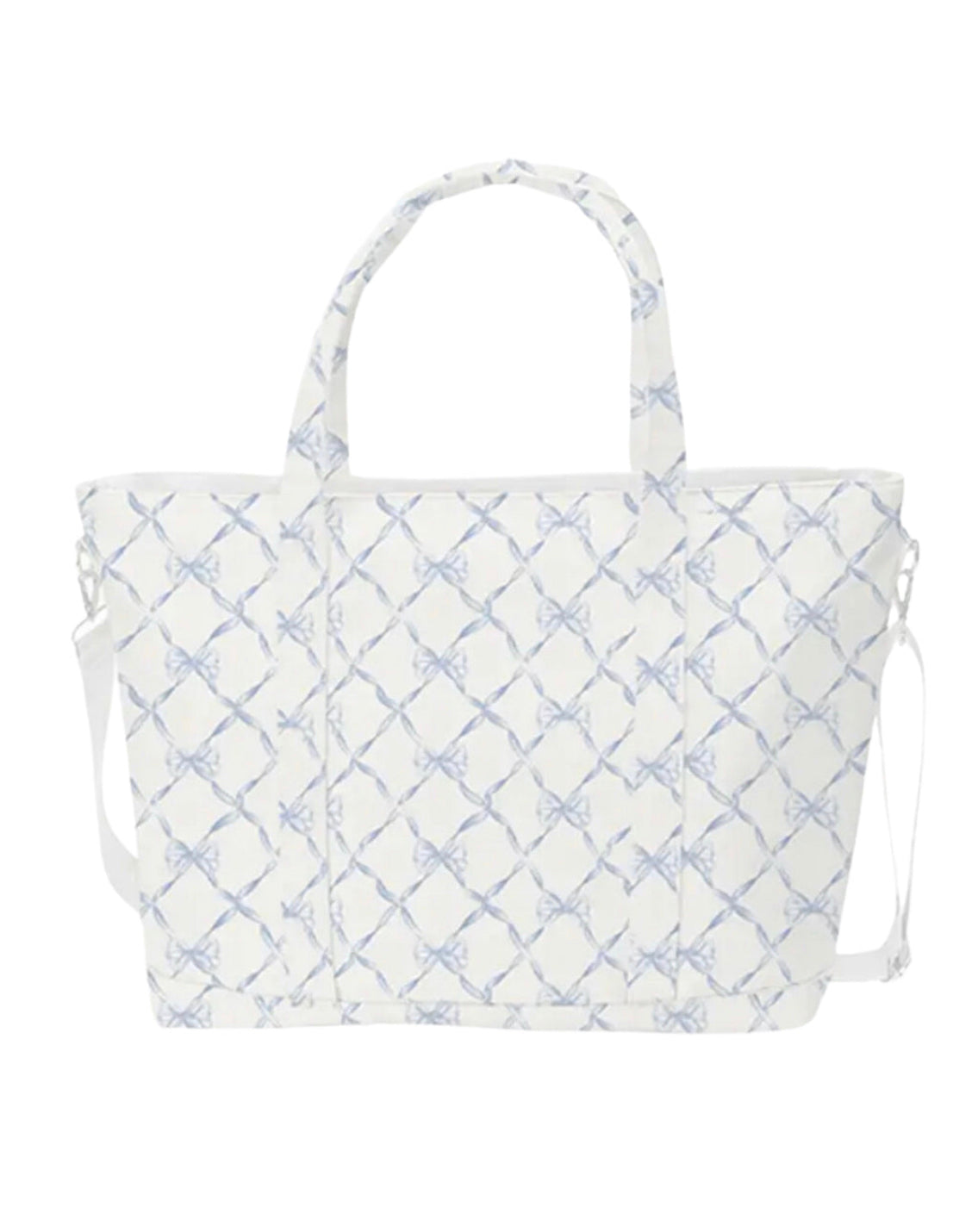 Blue Bow Trellis Tote