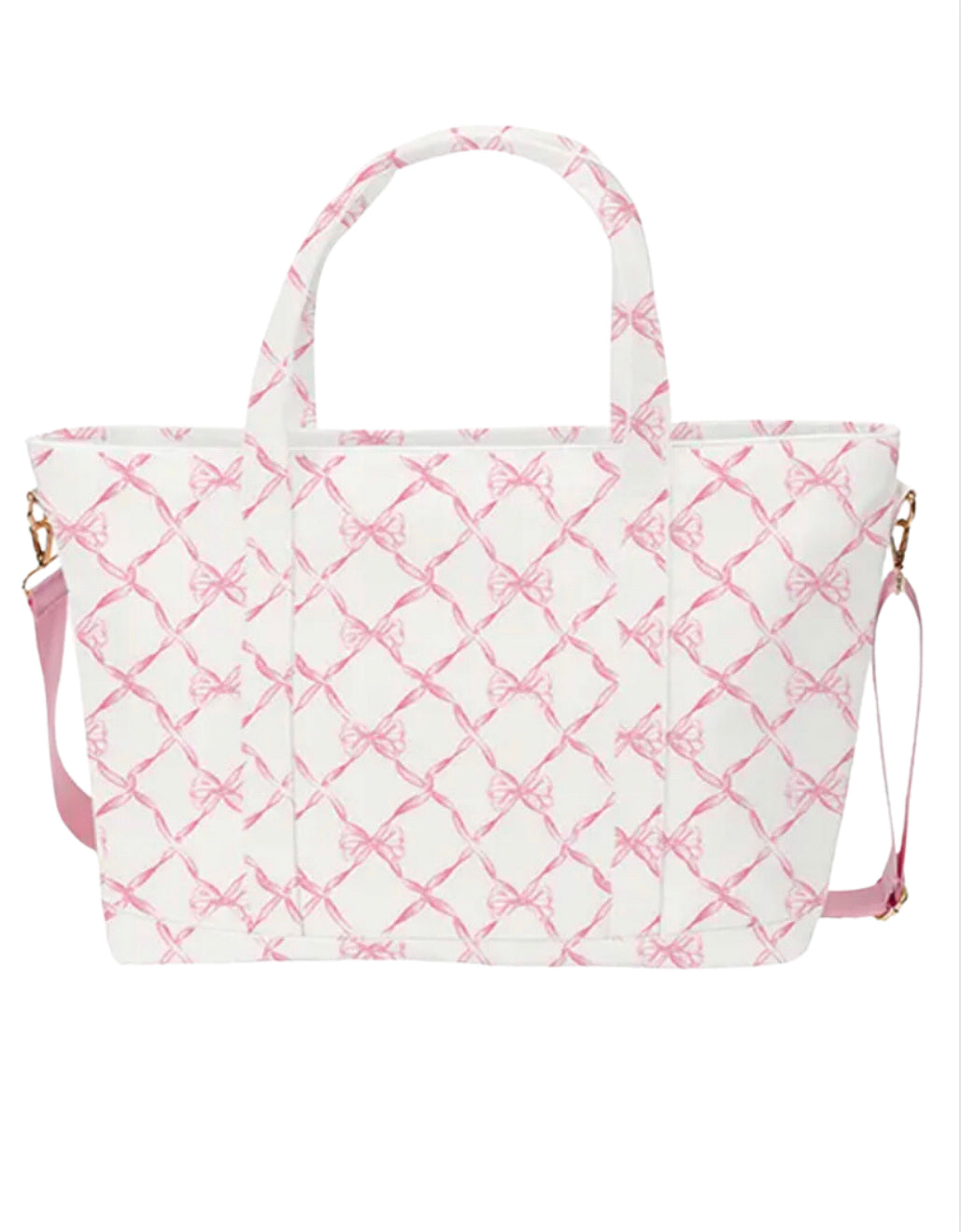 Pink Bow Trellis Tote