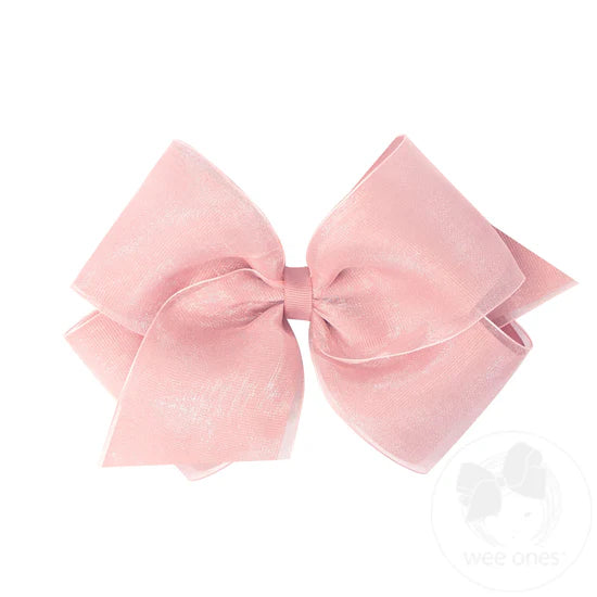 King Organza & Grossgrain Overlay Bow