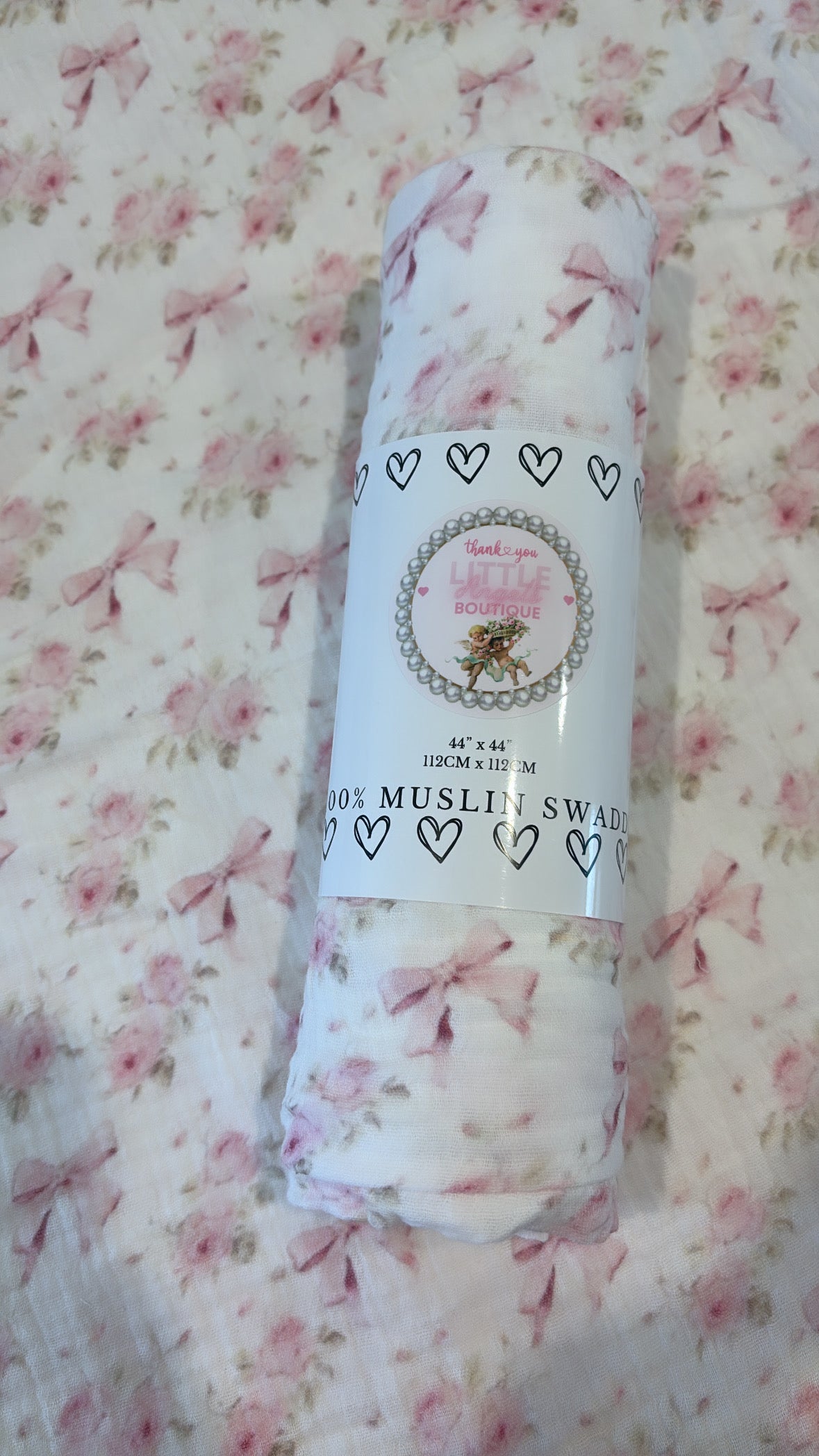 Little Angels Exclusive Print 100% Muslin Swaddle
