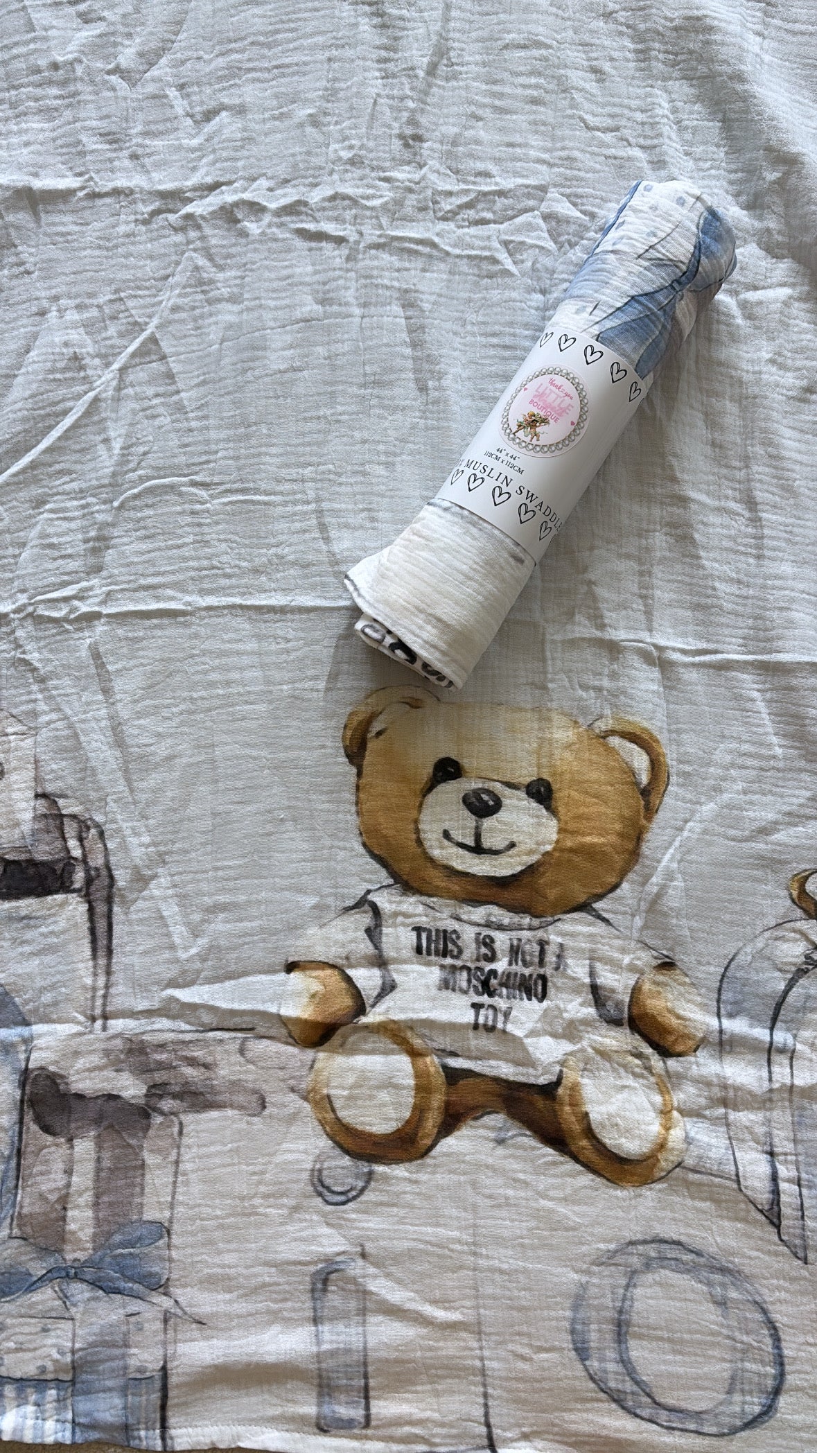 Little Angels Exclusive Print 100% Muslin Swaddle
