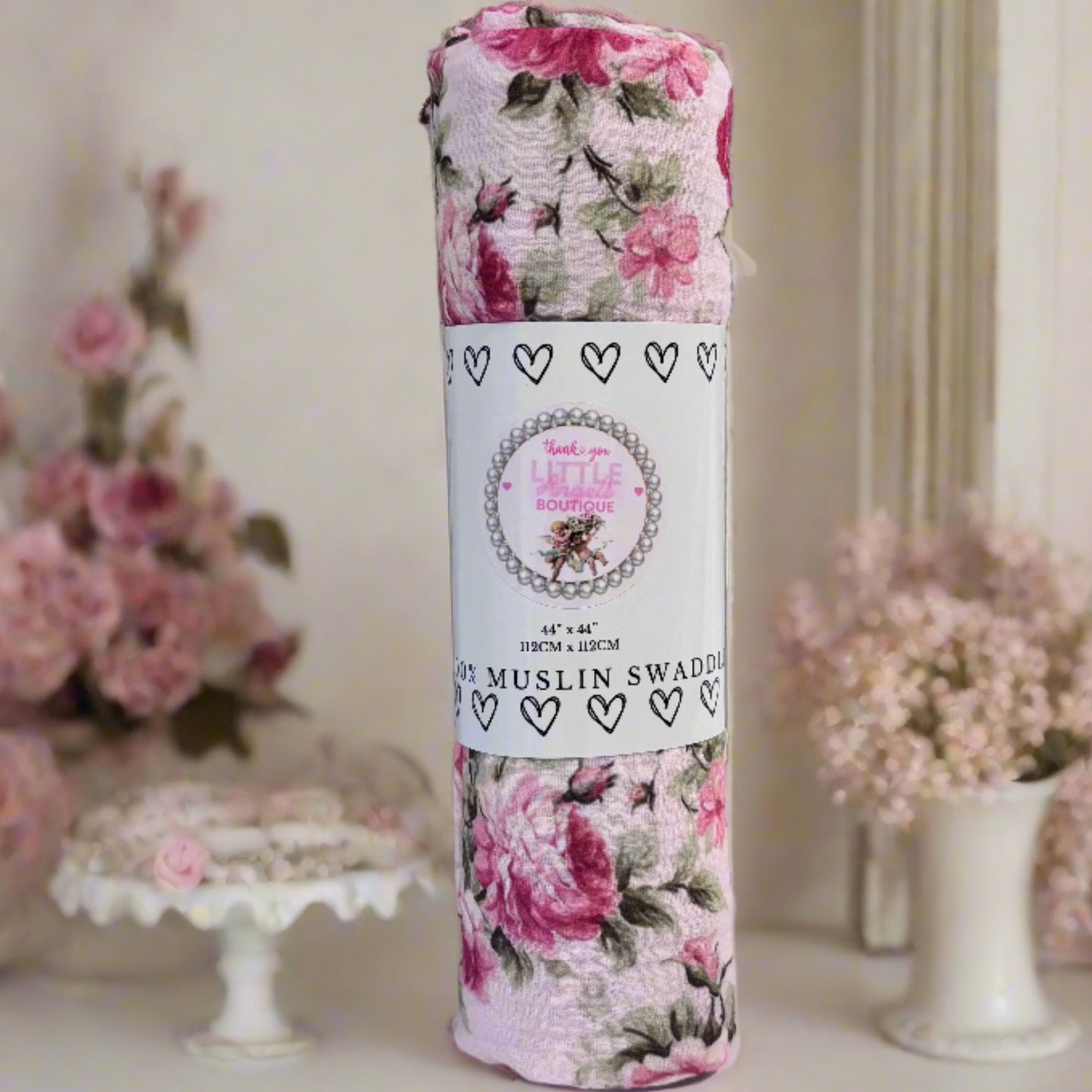 Little Angels Exclusive Print 100% Muslin Swaddle