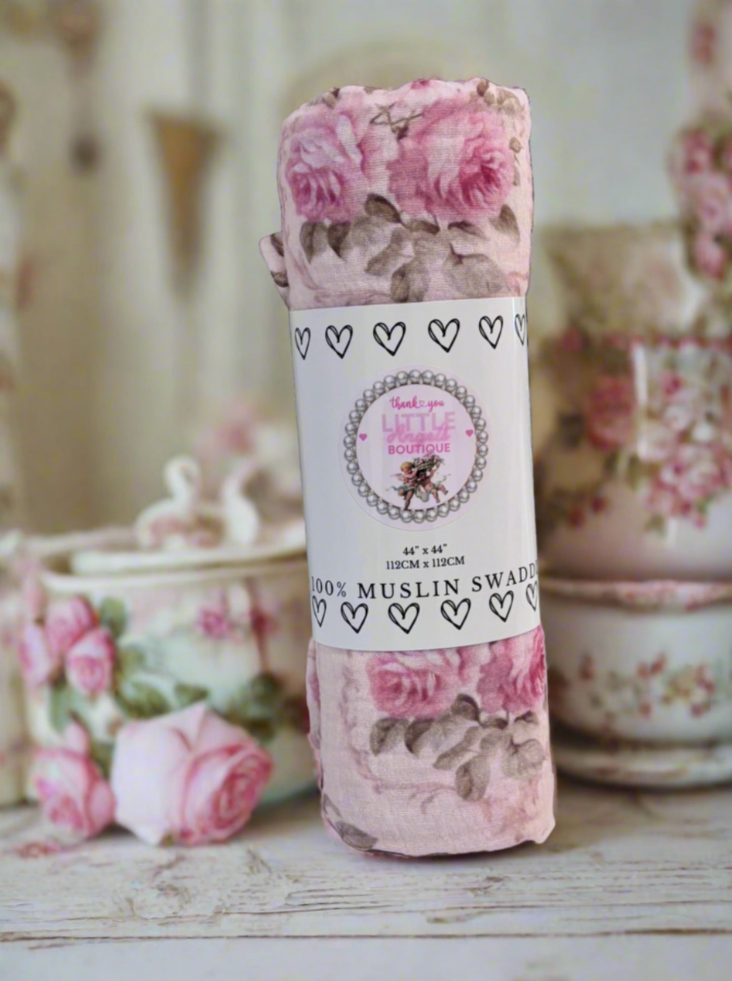 Little Angels Exclusive Print 100% Muslin Swaddle