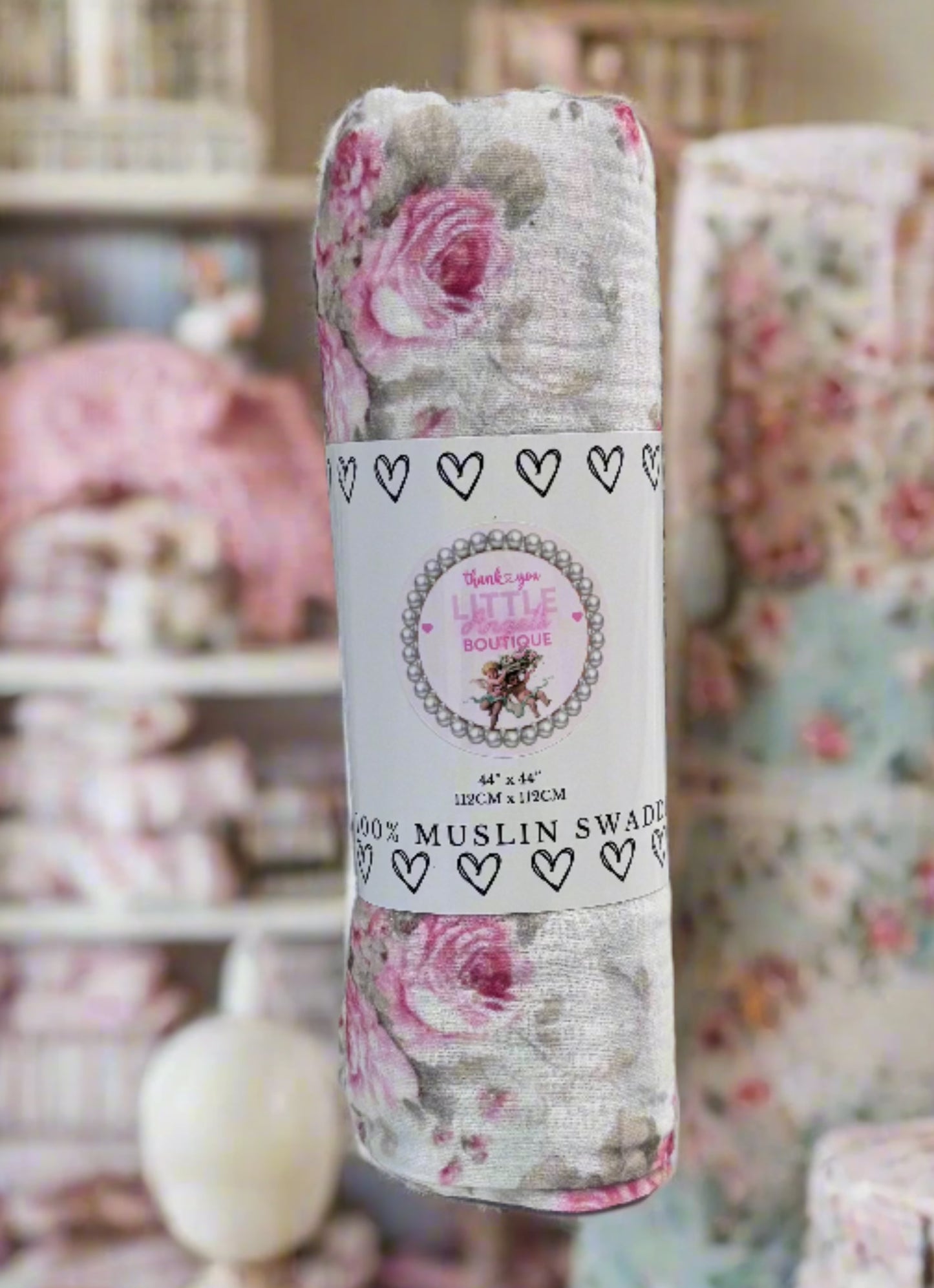 Little Angels Exclusive Print 100% Muslin Swaddle