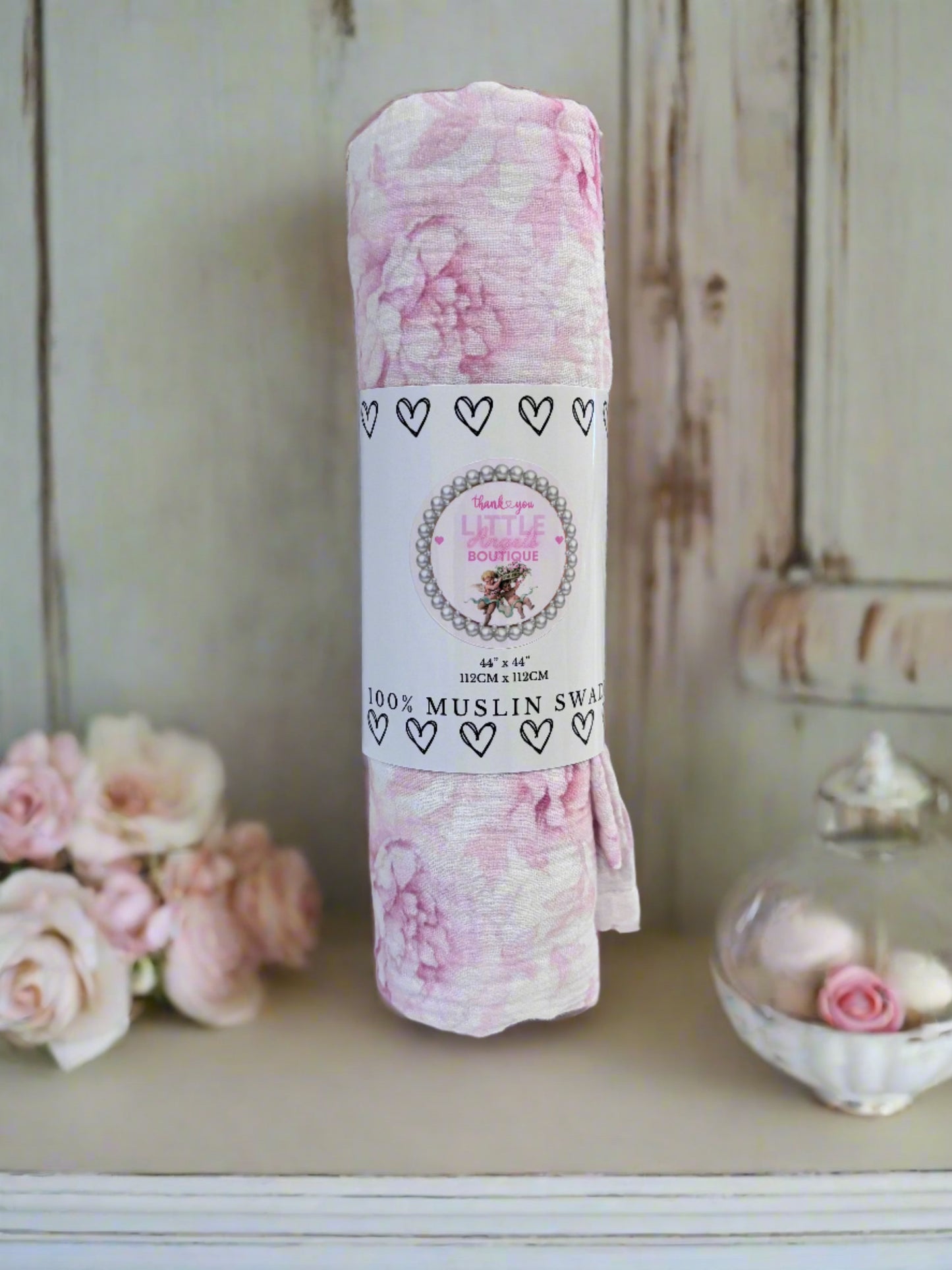 Little Angels Exclusive Print 100% Muslin Swaddle