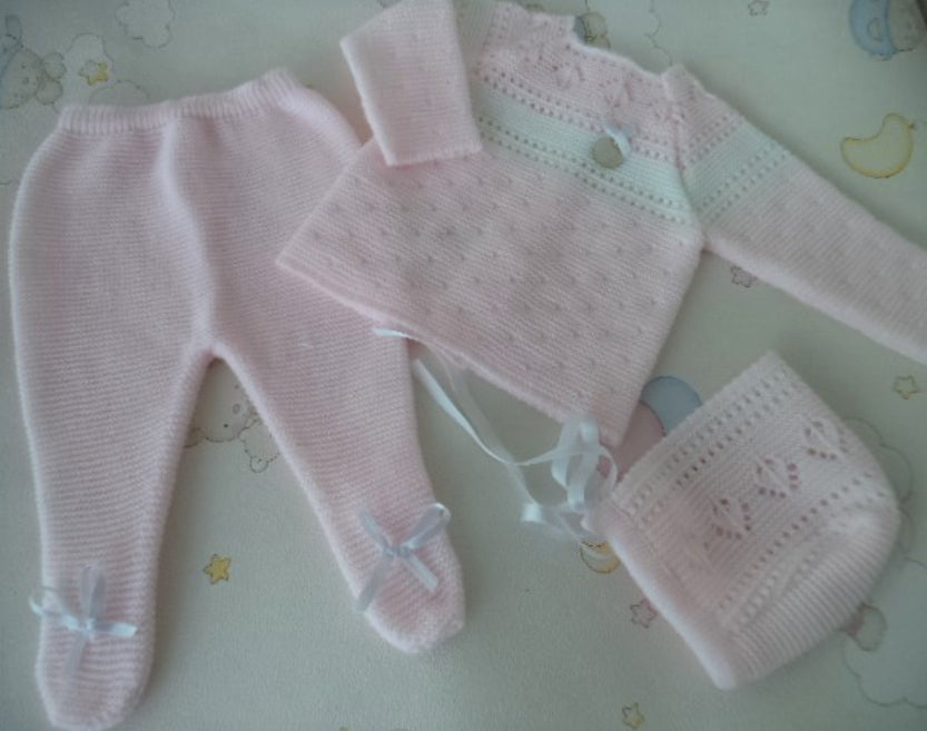 Spanish Knit Set Pink