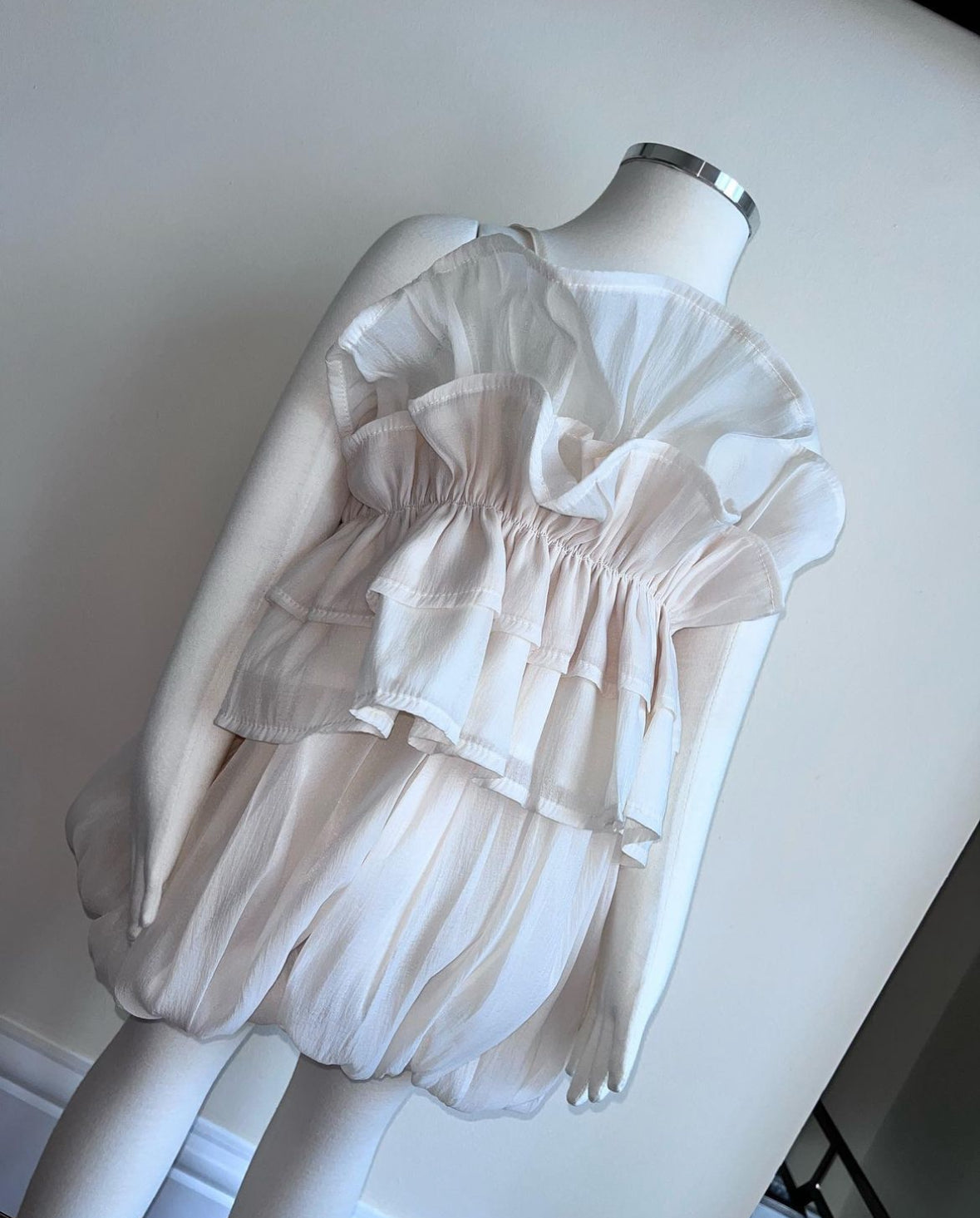 Girls Ruffled Chiffon Set