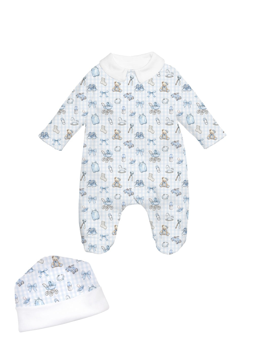 Fancy Blue Collar Footies