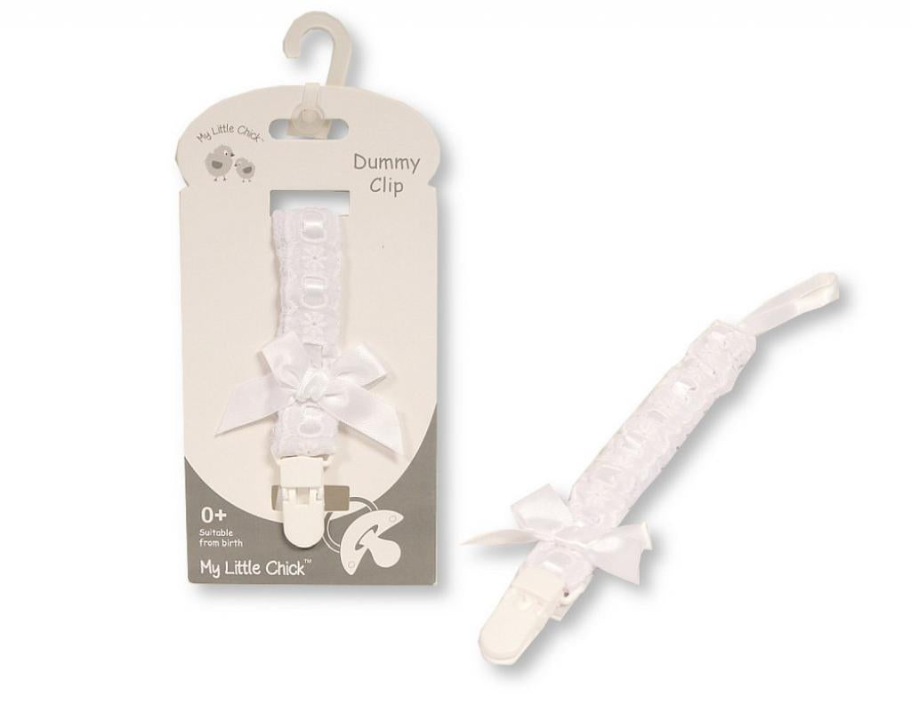 Ribbon & Lace Pacifier Clips