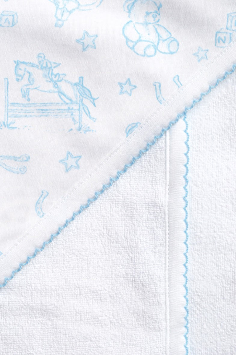 Blue Lone Star Toile Towel