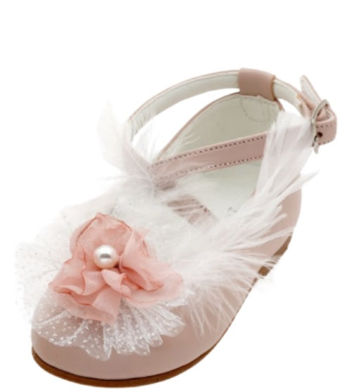 Shoes with Flowers & Feathers