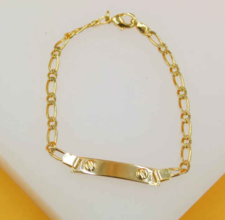 14KT Gold Filled Boys ID Bracelet