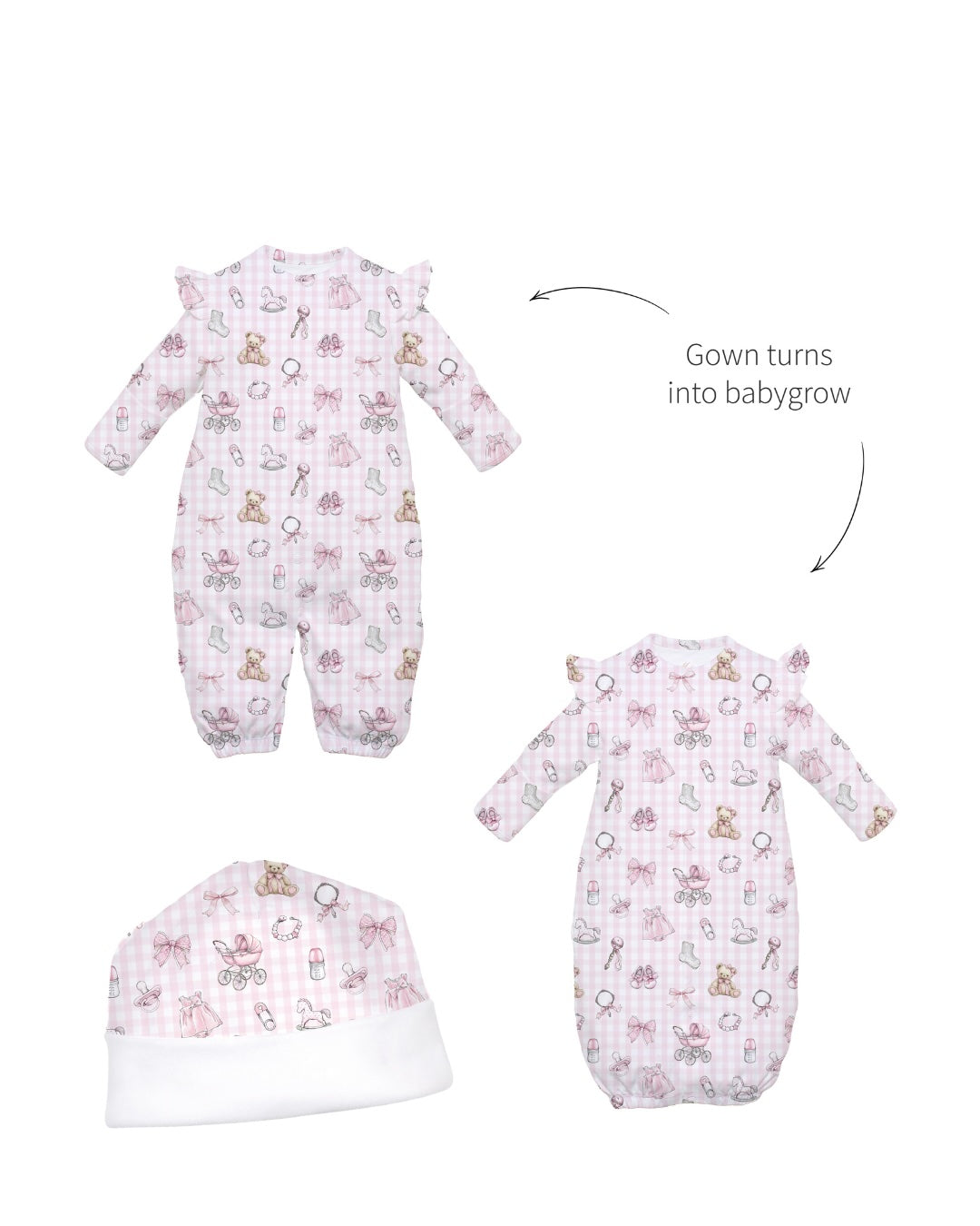 Fancy Pink Convertor Gown