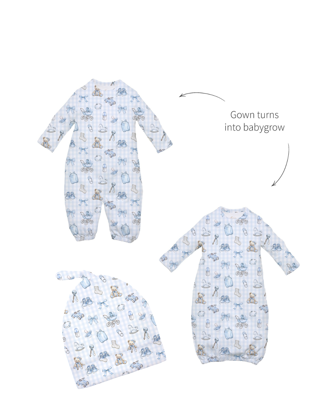 Fancy Blue Convertor Gown