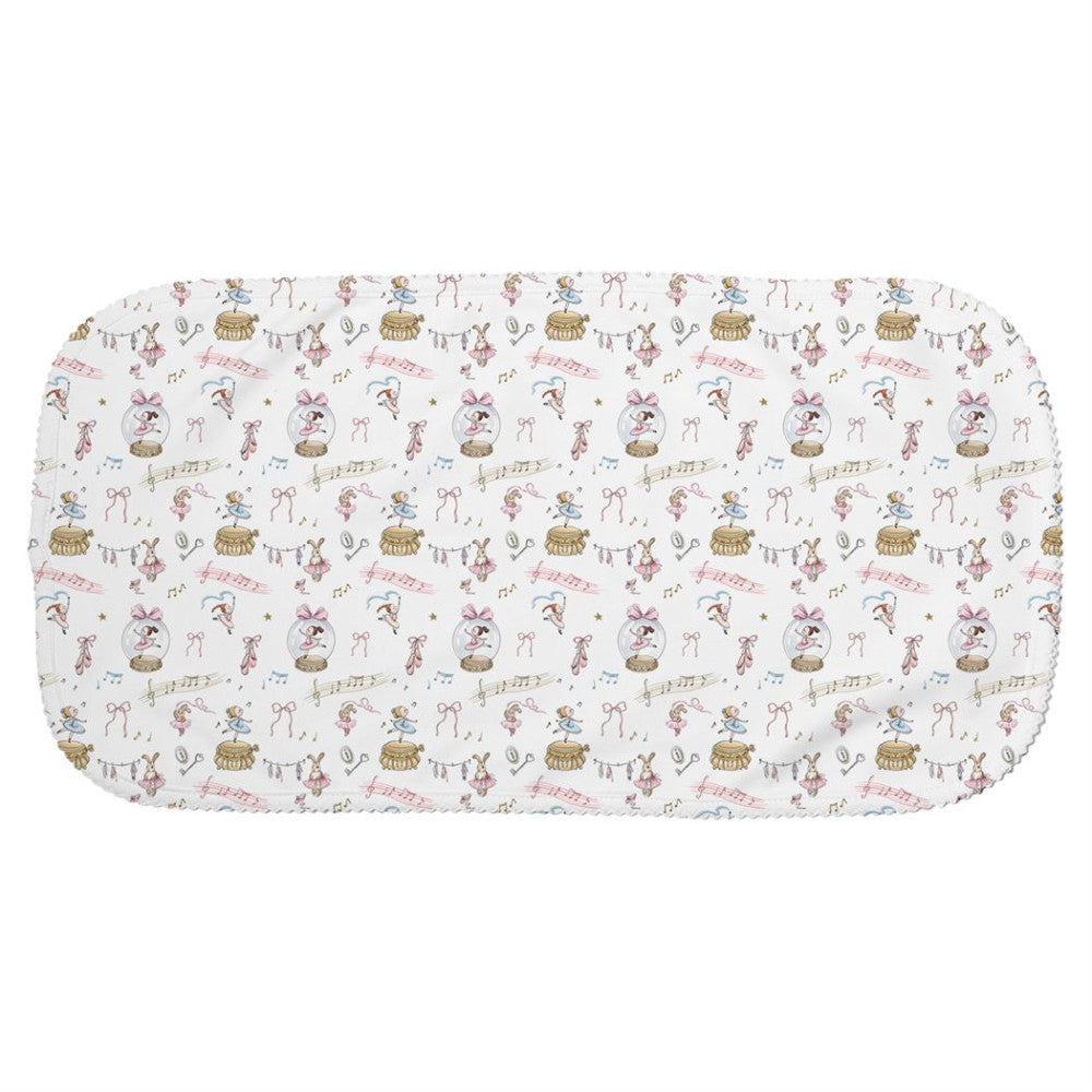 Ballerina Burp Cloth