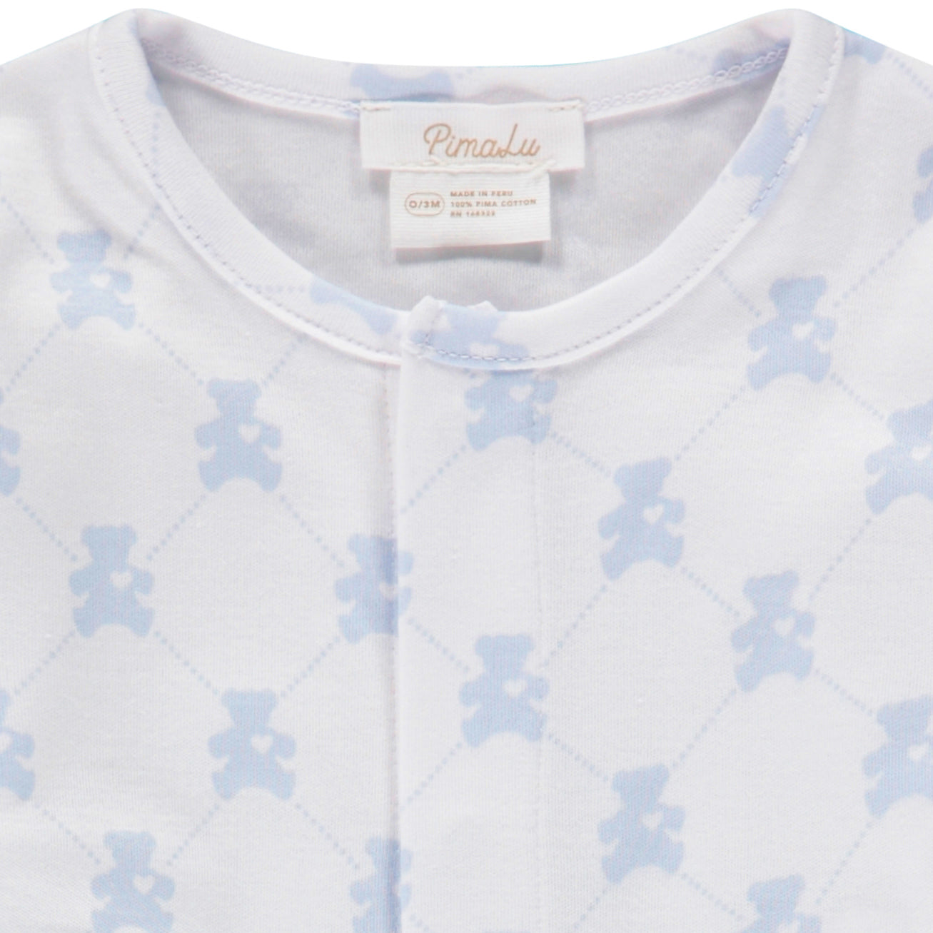 SNAP FOOTIE - TEDDY BEAR BLUE