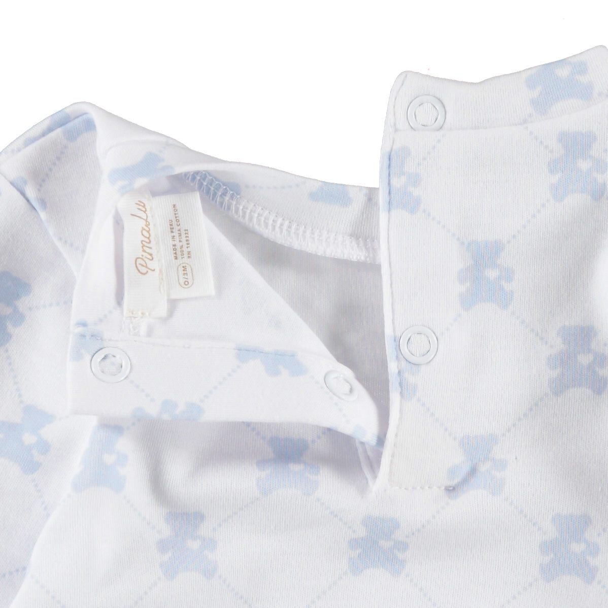 TWO PIECE SET - TEDDY BEAR BLUE