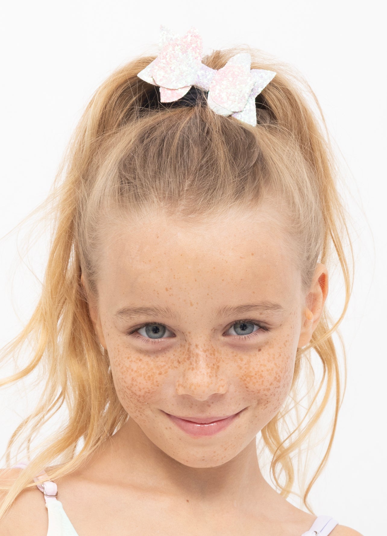 Hair Bow Clip in Unicorn Colors