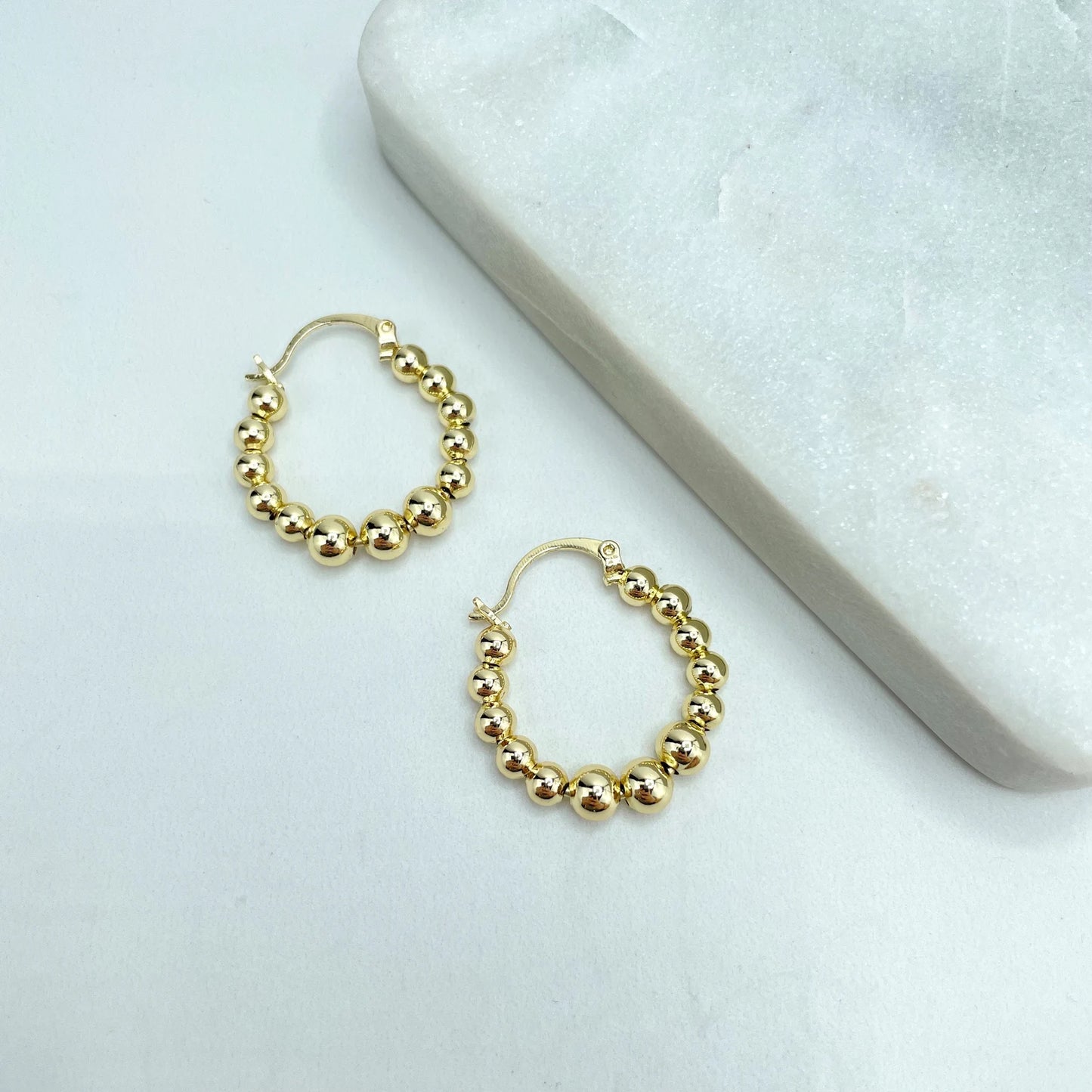 14KT Gold Fill Bead Hoops