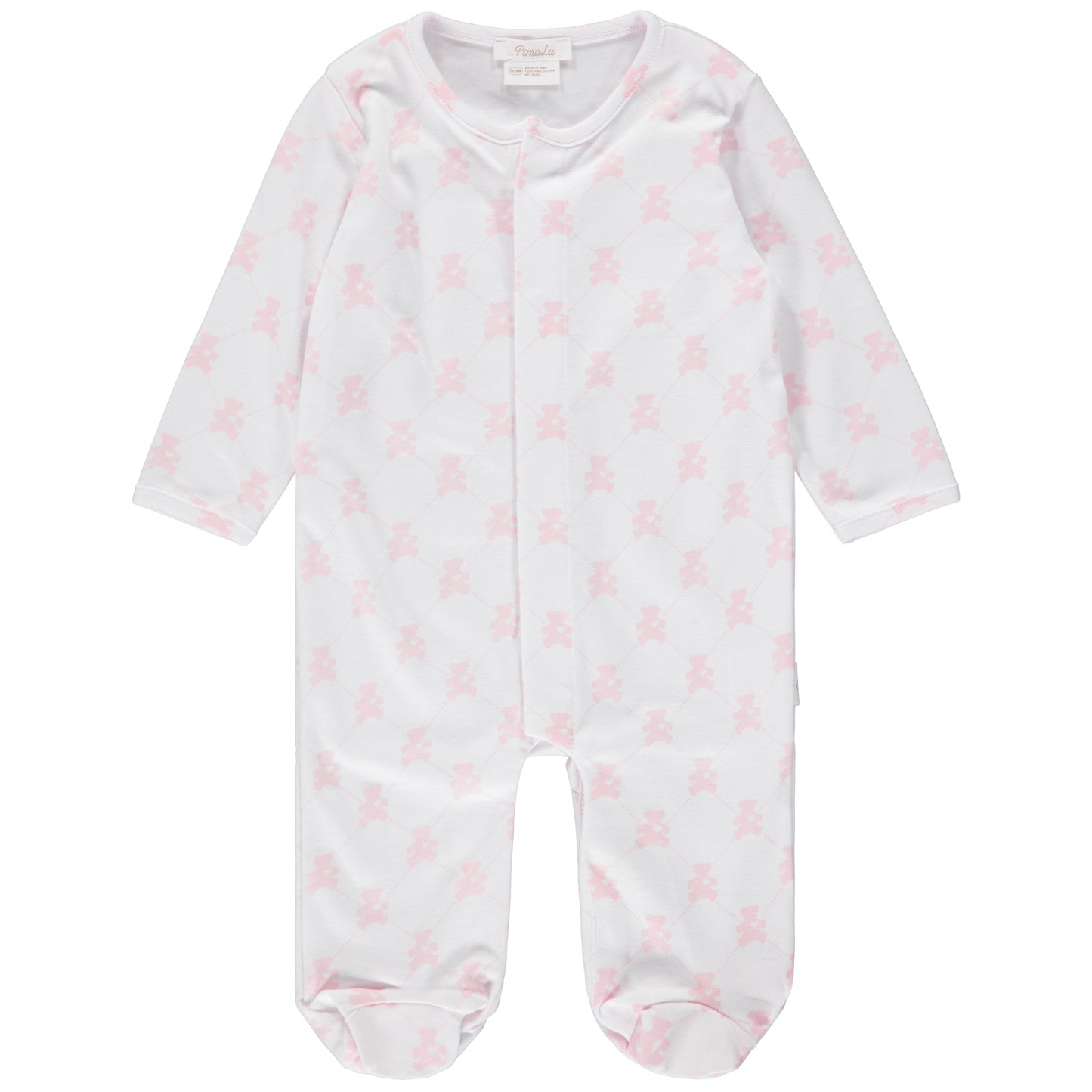 SNAP FOOTIE - TEDDY BEAR PINK