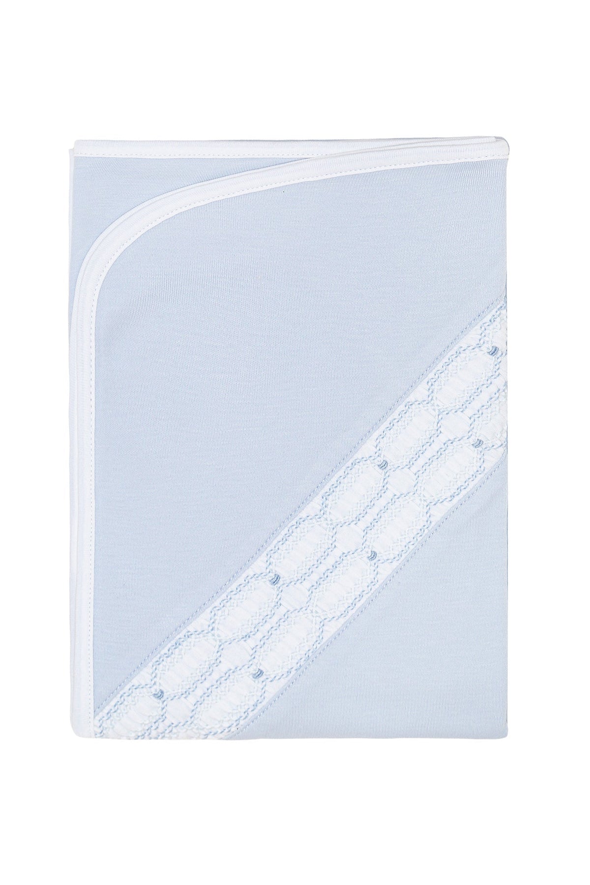 Signature Smocked Boys Receiving Blanket