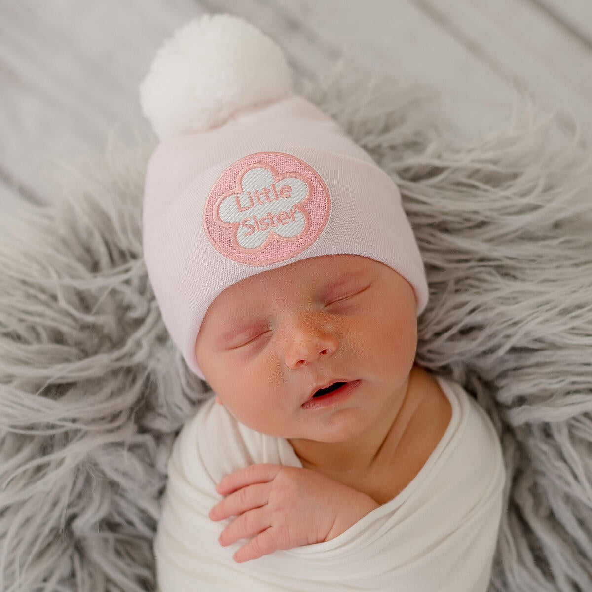 Little Sister Pom Pom Nursery Hat