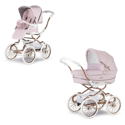 BebeCar Pram Stylo Class Pink/Rose Gold