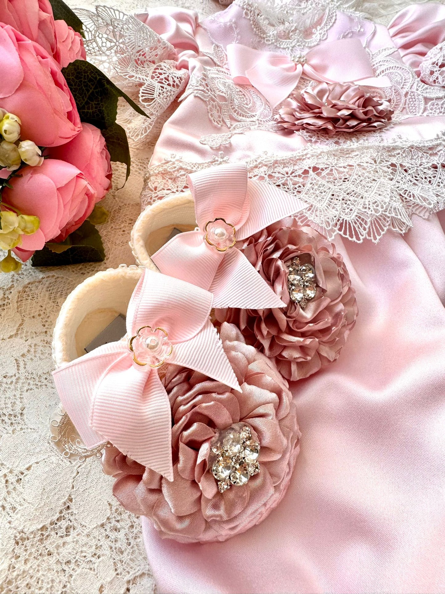 Blushing Petals Layette