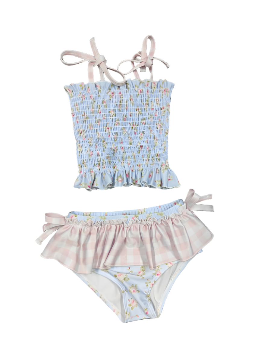 Bleu Boquet Smocked Bikini