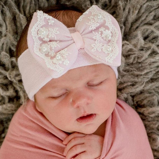 Pink Lace Headband