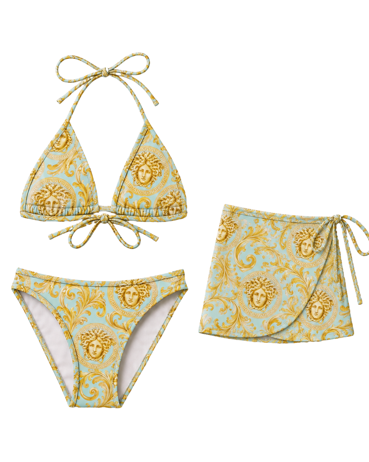 Baroque Aqua Bikini Kids