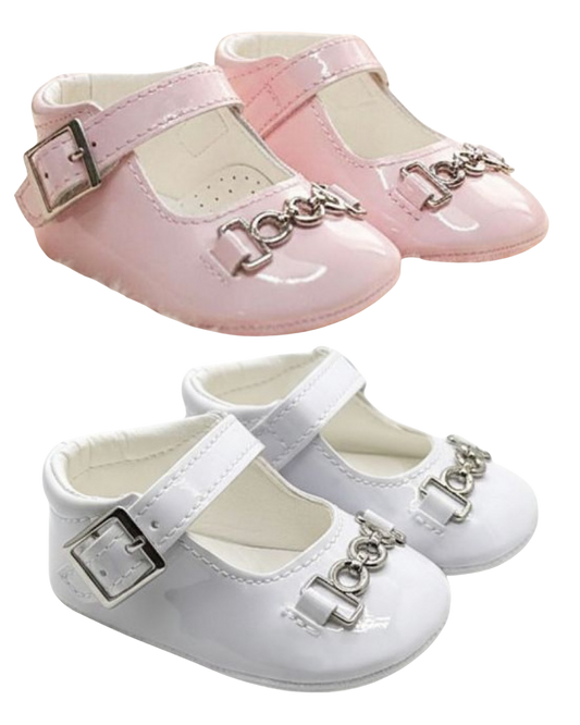Charlotte Horsebit Pram Shoes