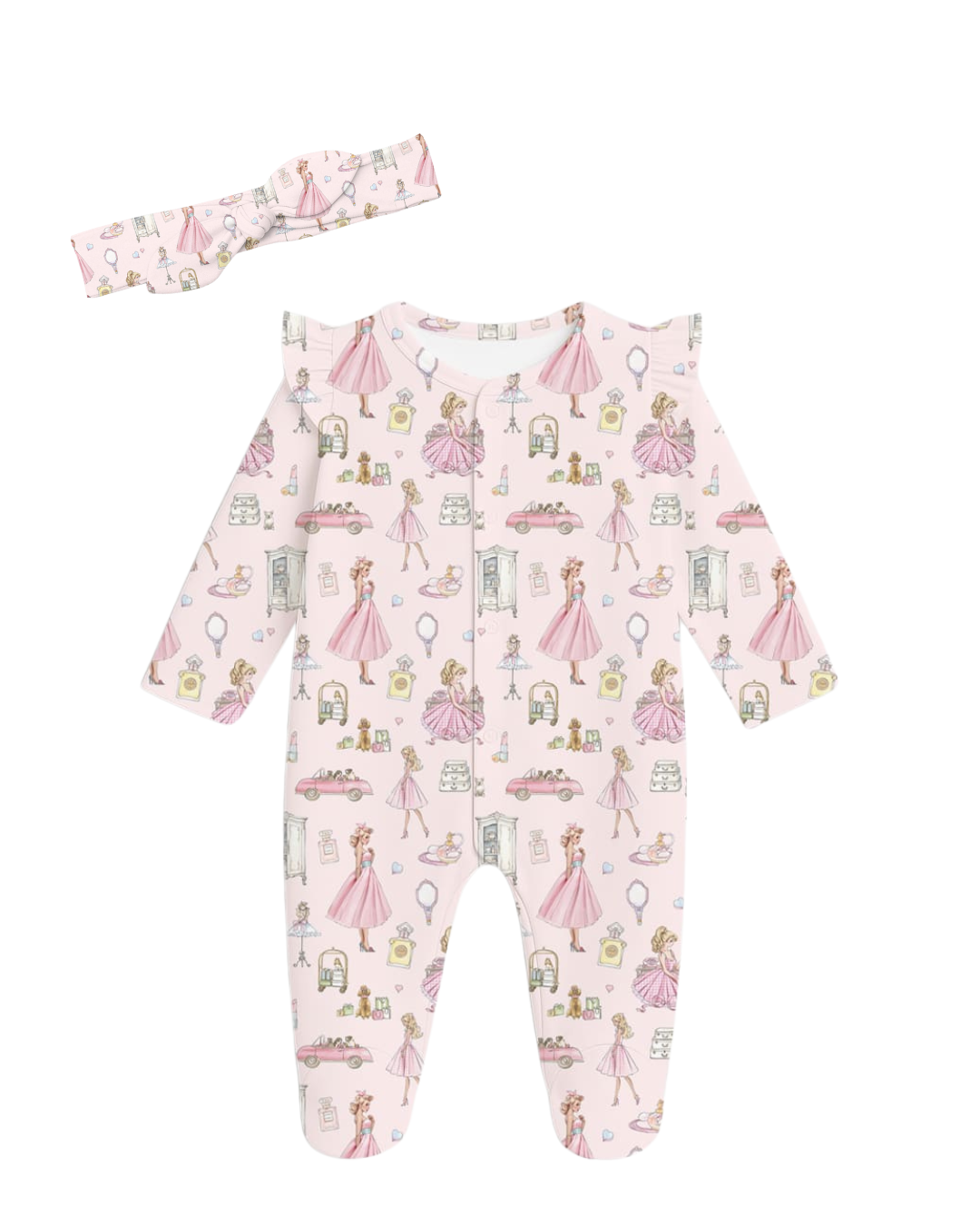 Mon Cherie Ruffled Footies