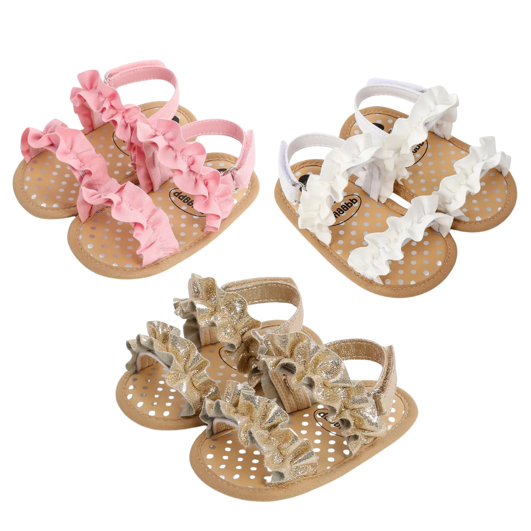 Baby Girls Ruffle Trim Sandals