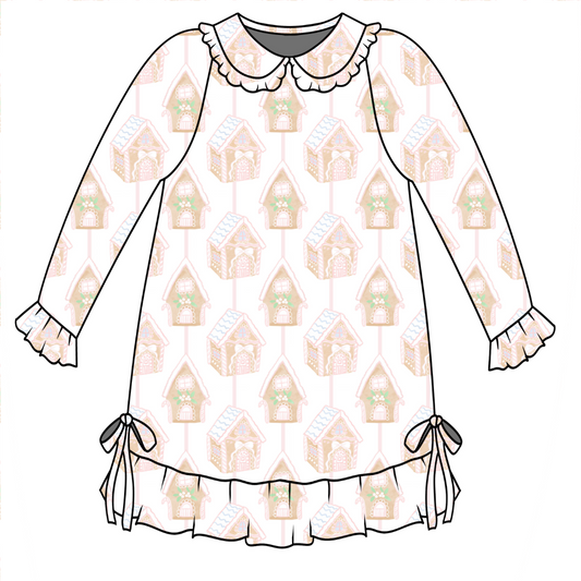 𝓛𝓲𝓽𝓽𝓵𝓮 𝓐𝓷𝓰𝓮𝓵𝓼 Gingerbread Lane Nightgown