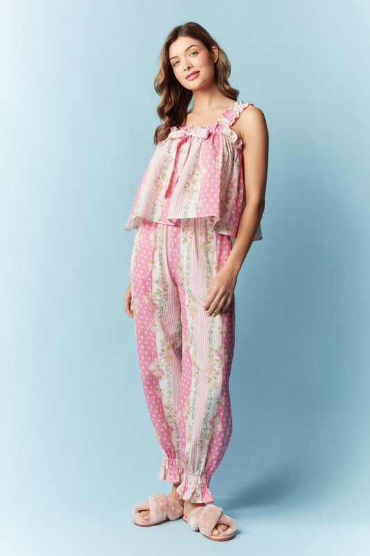 Rosy Posy Pajama Set