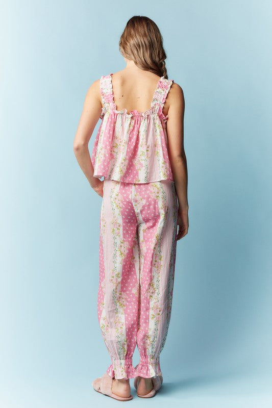 Rosy Posy Pajama Set